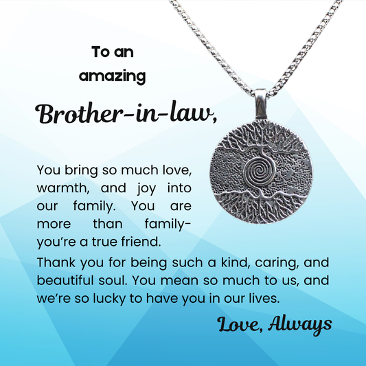 316L Stainless Steel Tree of Life Necklace for Your in Law with Personalised Message