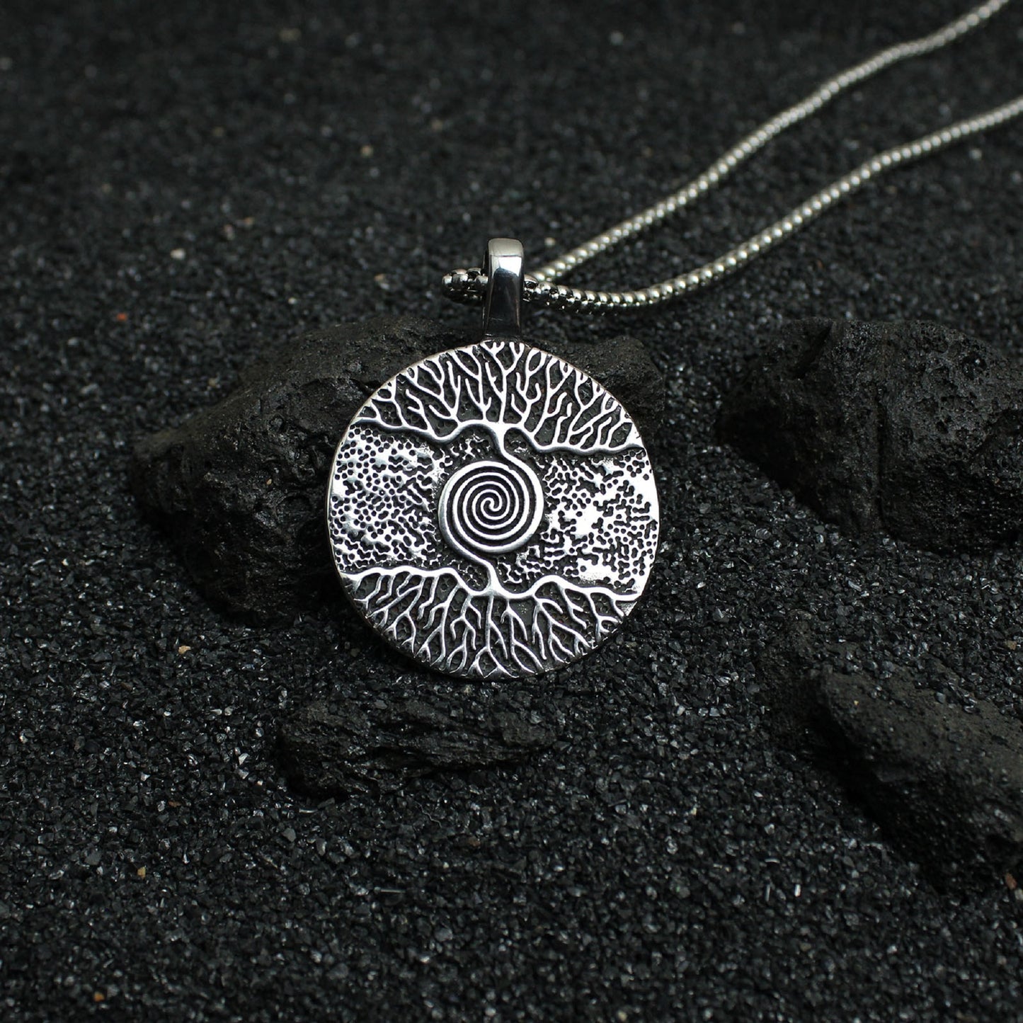 316L Stainless Steel Tree of Life Necklace for Brother with Personalised Message
