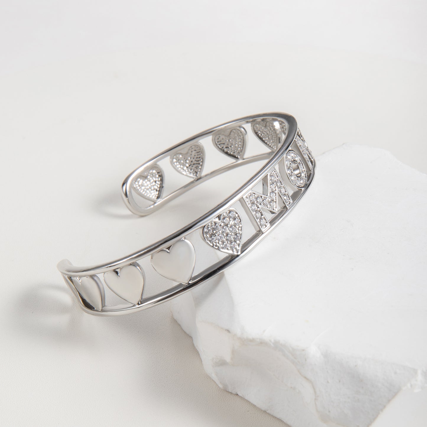 To My Mum Mom Cuff Bangle with Message Card