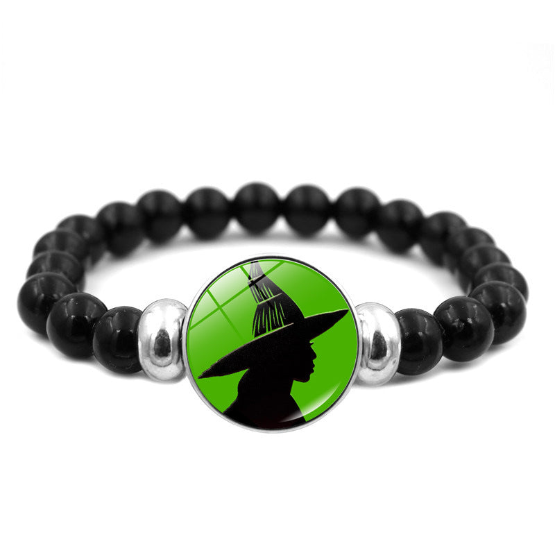 Wicked Witch Inspired Elphaba & Glinda Friendship Beaded Bracelets 2pcs
