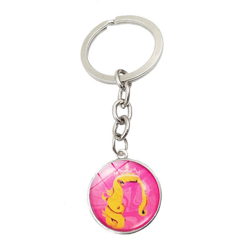 Wicked Inspired Magical Witch Spinning Keychain Key Ring