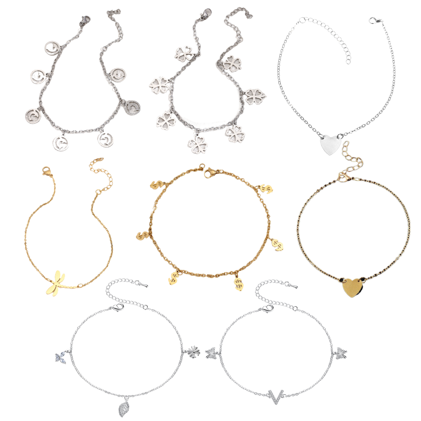 Adustable Charm Chain Anklet/Bracelet Collections