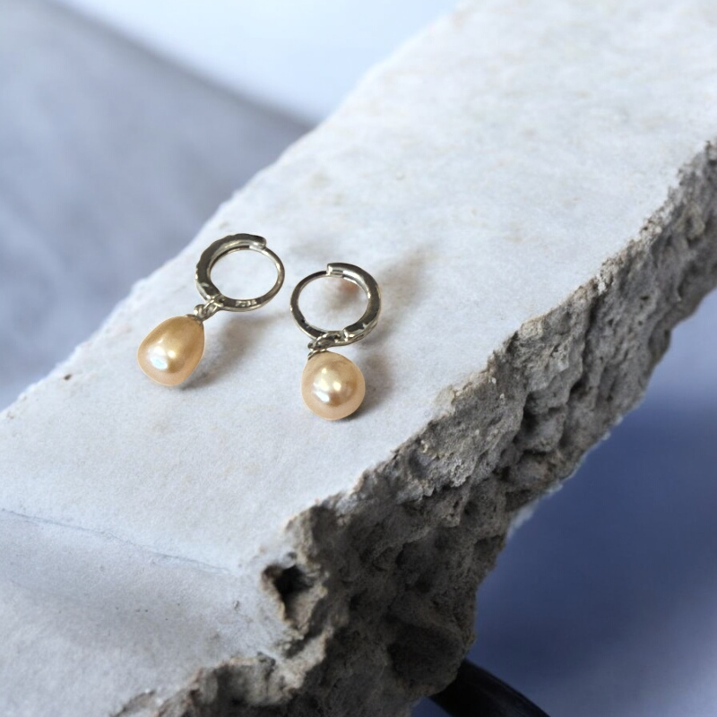 Sterling Silver Freshwater Pearl Drop Earrings