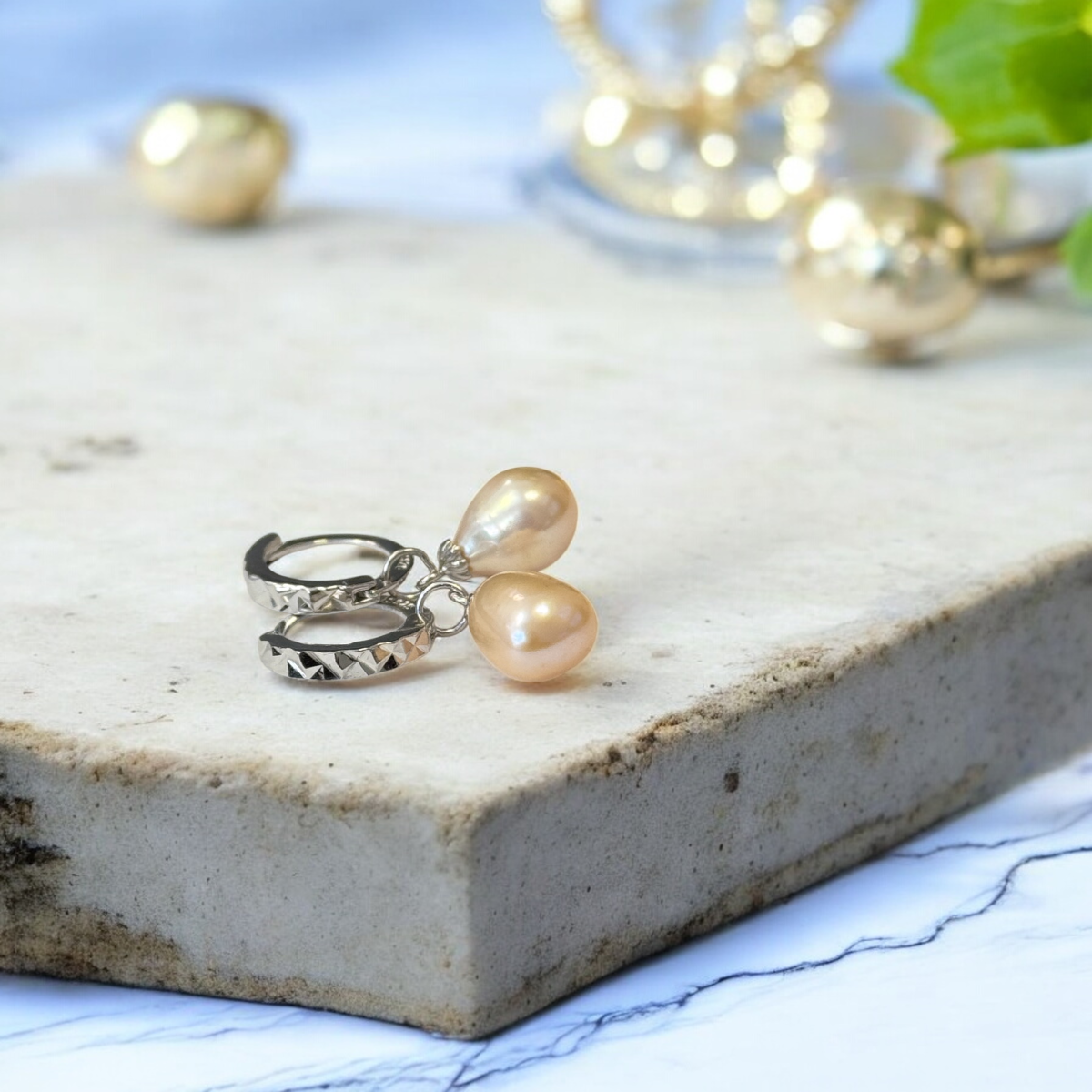 Sterling Silver Freshwater Pearl Drop Earrings