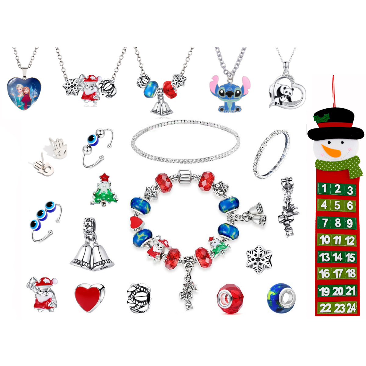 🎄 Make Christmas Magical: Santa or Snowman Jewellery Advent Calendar 🎁