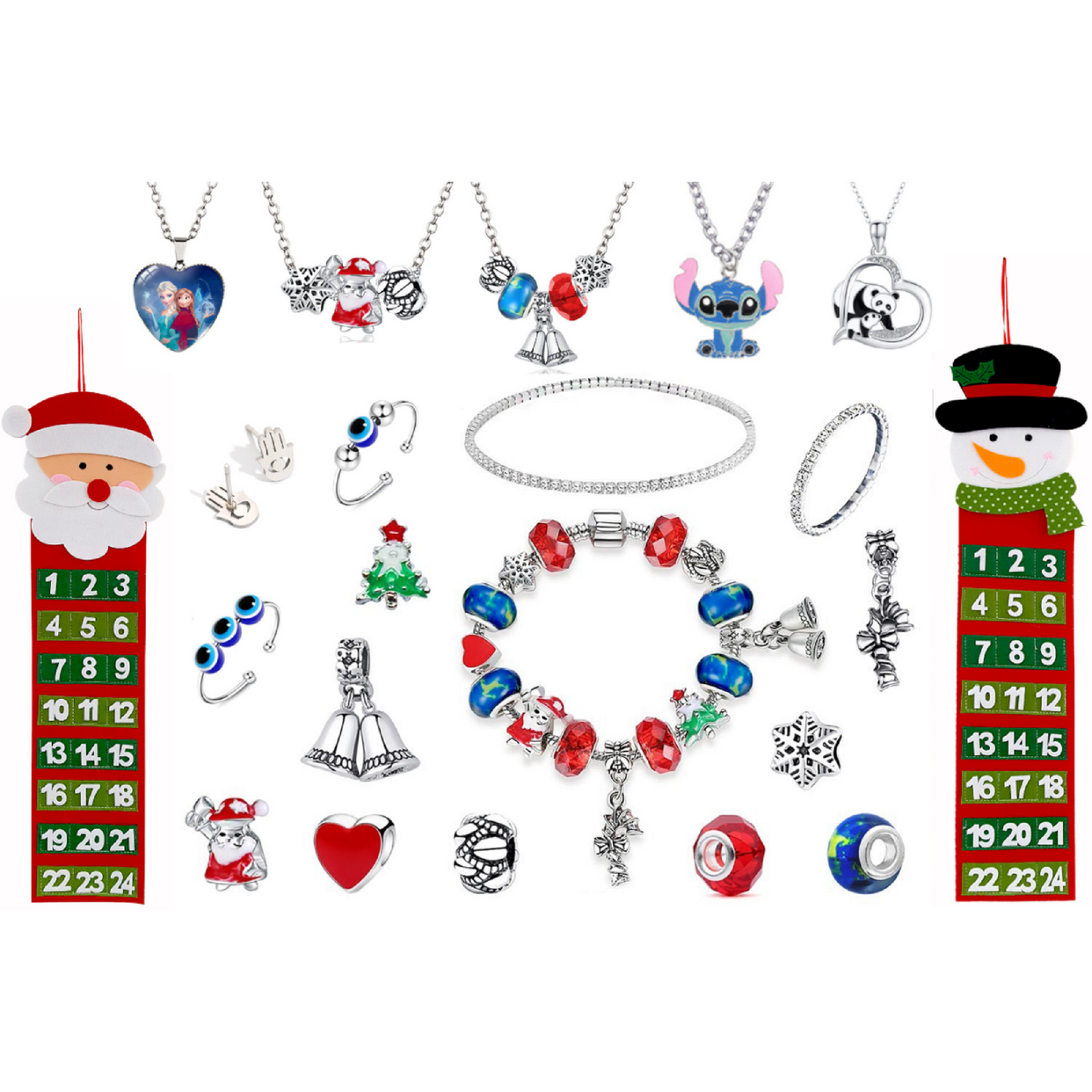 🎄 Make Christmas Magical: Santa or Snowman Jewellery Advent Calendar 🎁