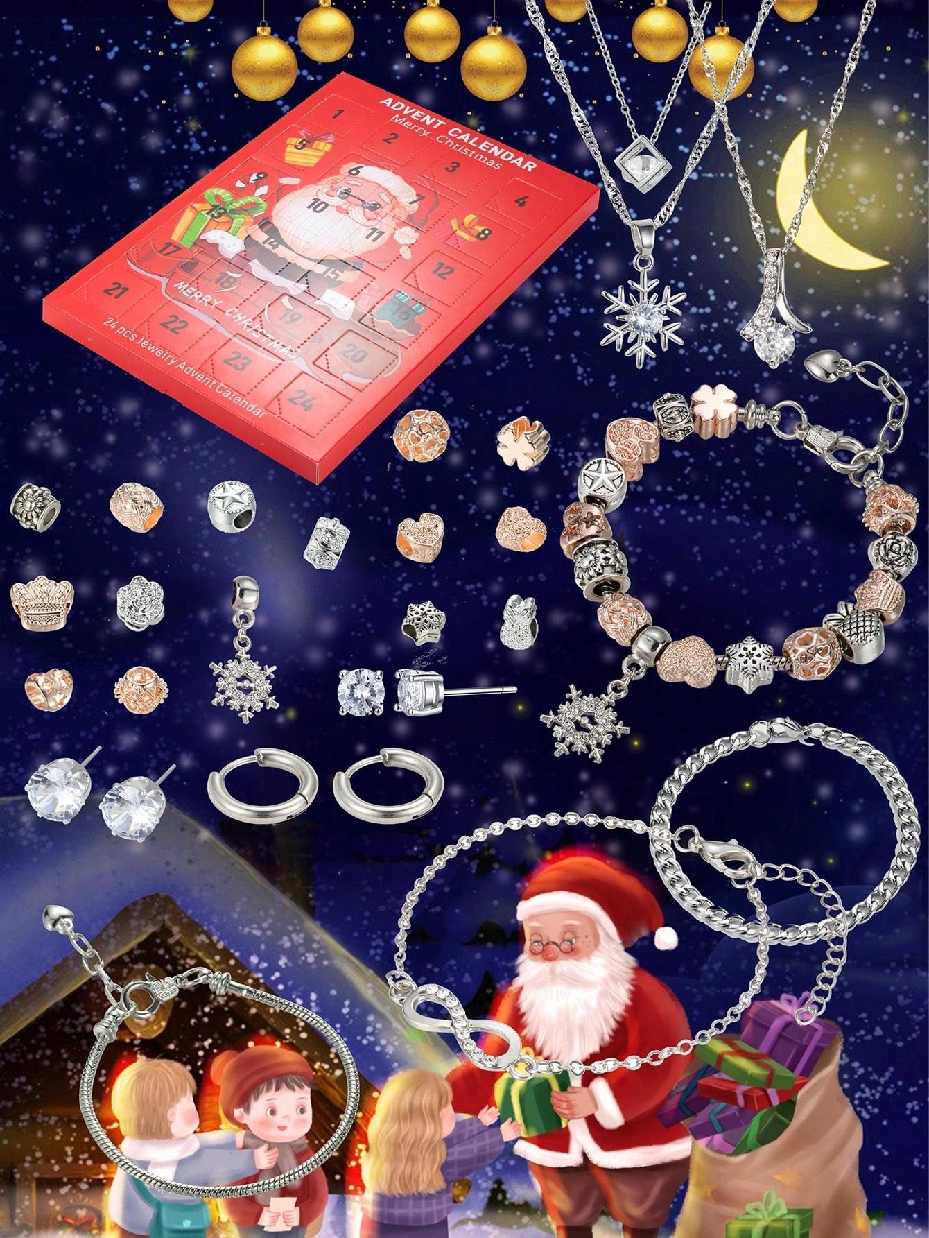 The Christmas Santa Jewellery Advent Calendar: A Daily Dose of Sparkle