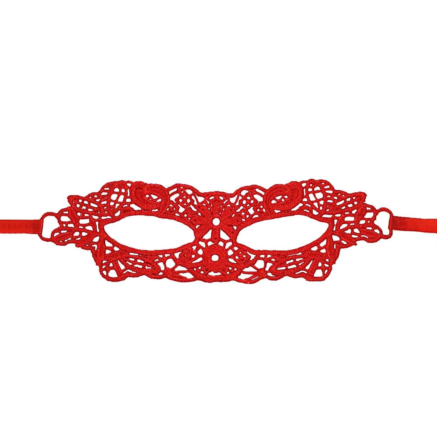 Masquerade Lace Mask in Red or Black
