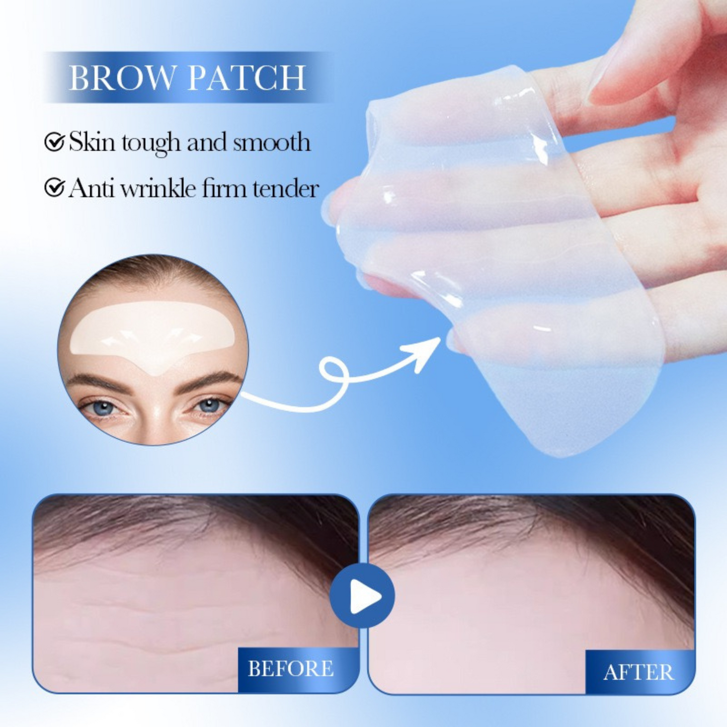 SADOER Forehead Smoothing Collagen Patch 12pcs