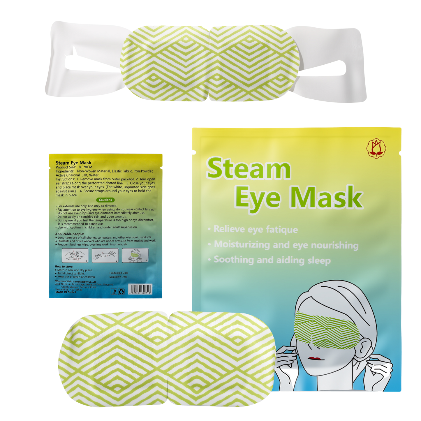Steam Eye Mask Patch 10 PCS