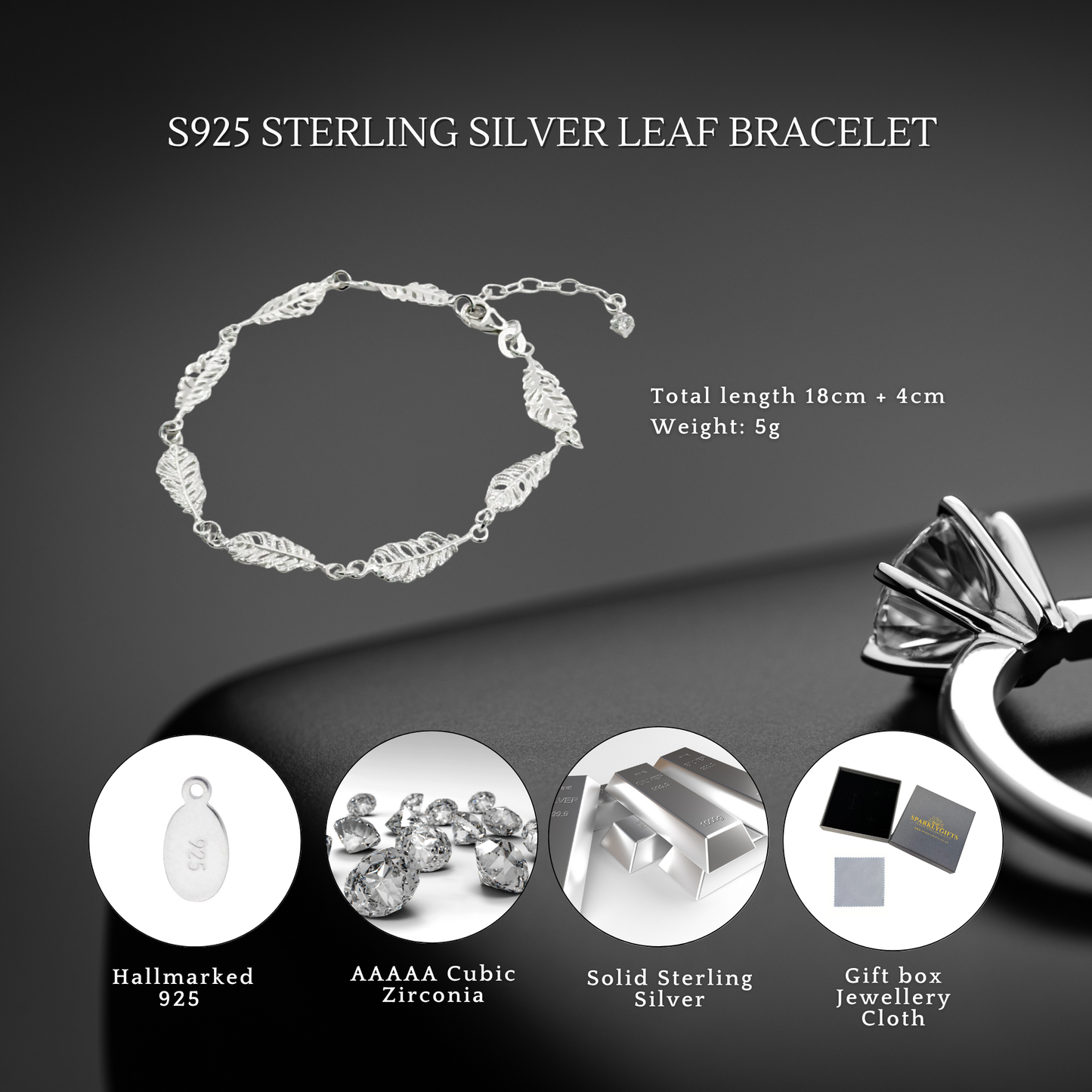 S925 Sterling Silver Nature's Embrace Bracelet