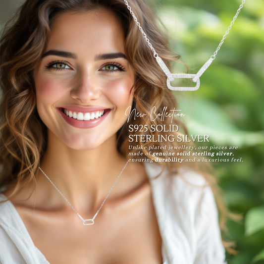 S925 Sterling Silver Sterling Chic Link Necklace