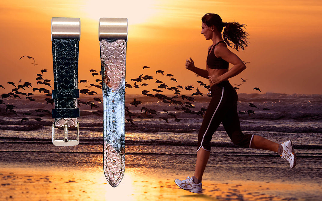 Fitbit Charge 2 Snake Skin Effect Leather Watch Strap