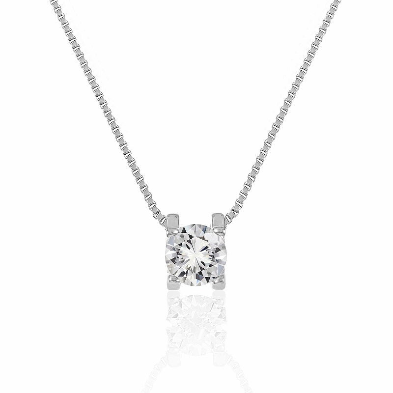 Premium Crystal Round Pendant Necklace