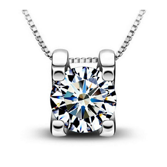 Premium Crystal Round Pendant Necklace