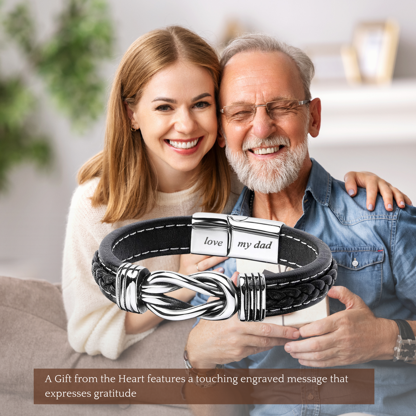Timeless Bond: Elegant Infinity Bracelet Set for Mum and Dad