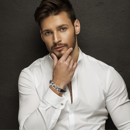 Timeless Bond: Elegant Infinity Bracelet Set for Mum and Dad