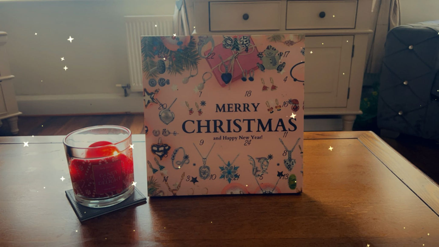 ๐ Create Magical Moments: 24-Window Empty Advent Calendar Box with Mold Set ๐