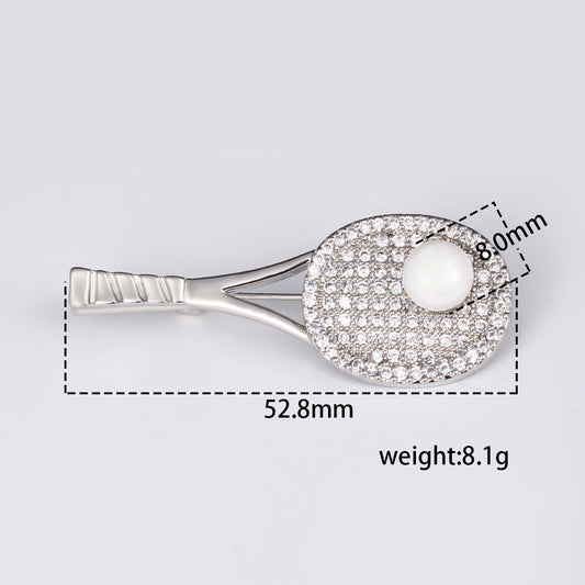 Sparking Tennis Set Brooch
