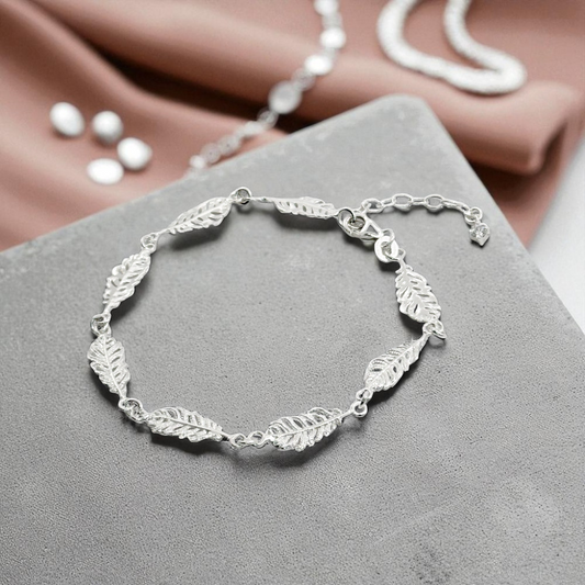 S925 Sterling Silver Nature's Embrace Bracelet