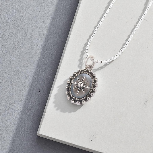 S925 Sterling Silver Guiding Star Amulet Necklace