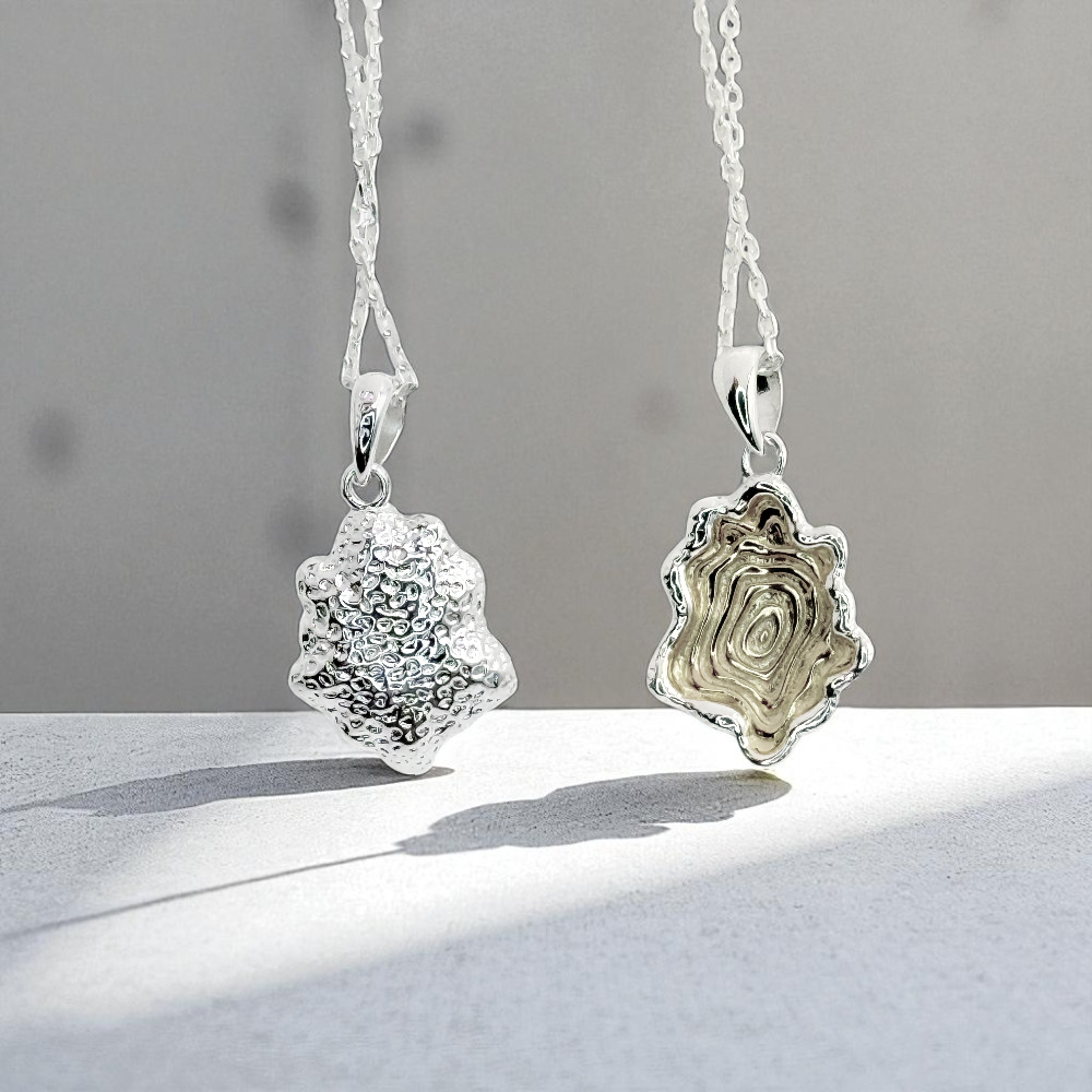 S925 Sterling Silver Reversible Radiance Necklace