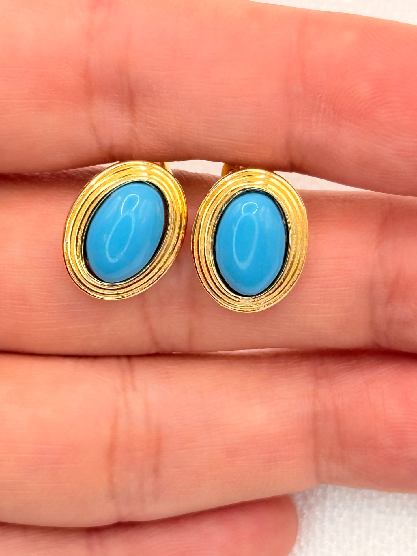 S925 Sterling Silver Golden Azure Necklace & Earrings Jewellery Set