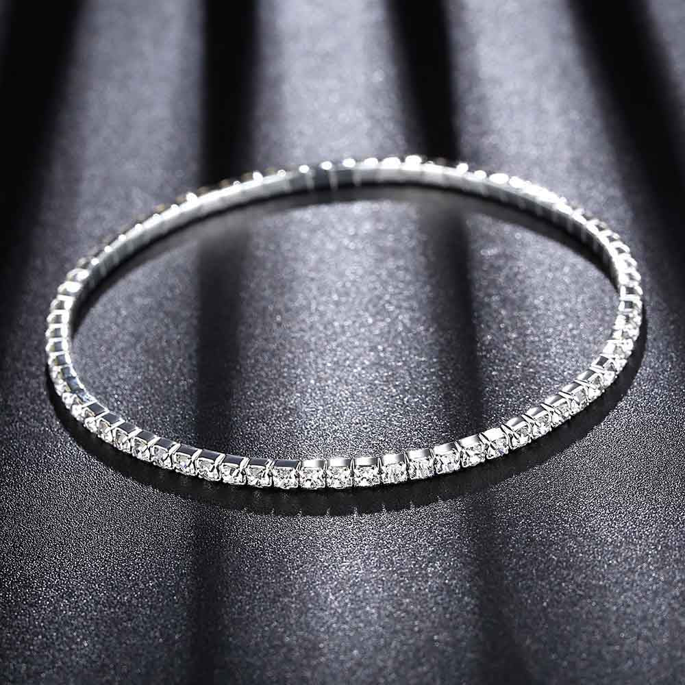 Sparkling Crystal Zirconia Anklets