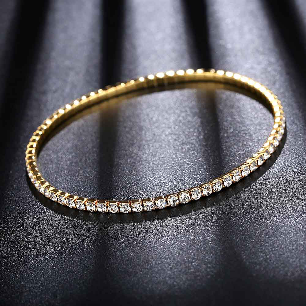 Sparkling Crystal Zirconia Anklets