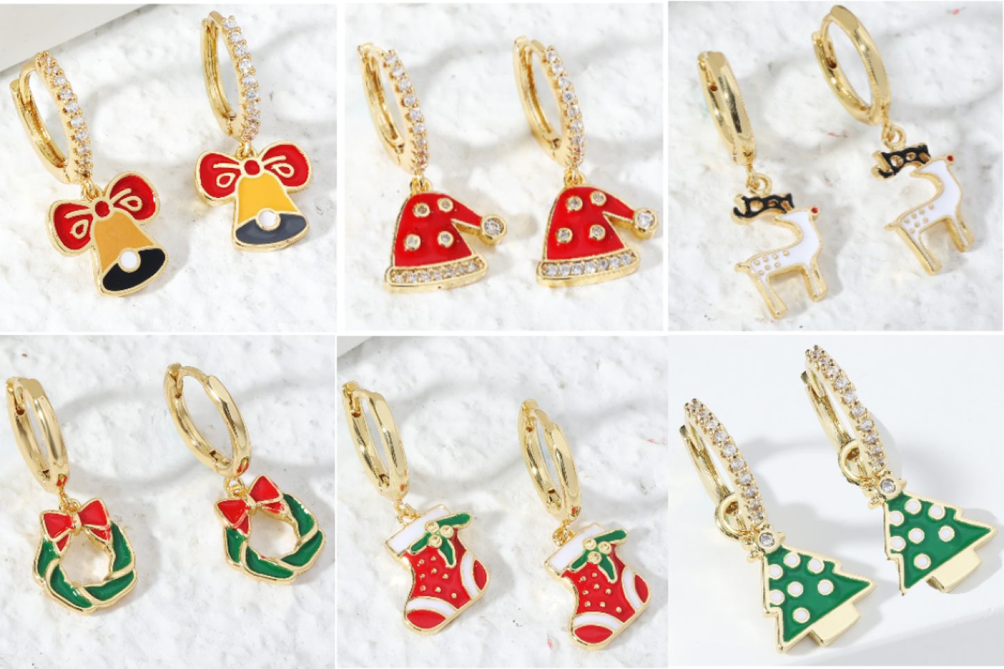 High Quality Cute Christmas Drop Earrings Selection