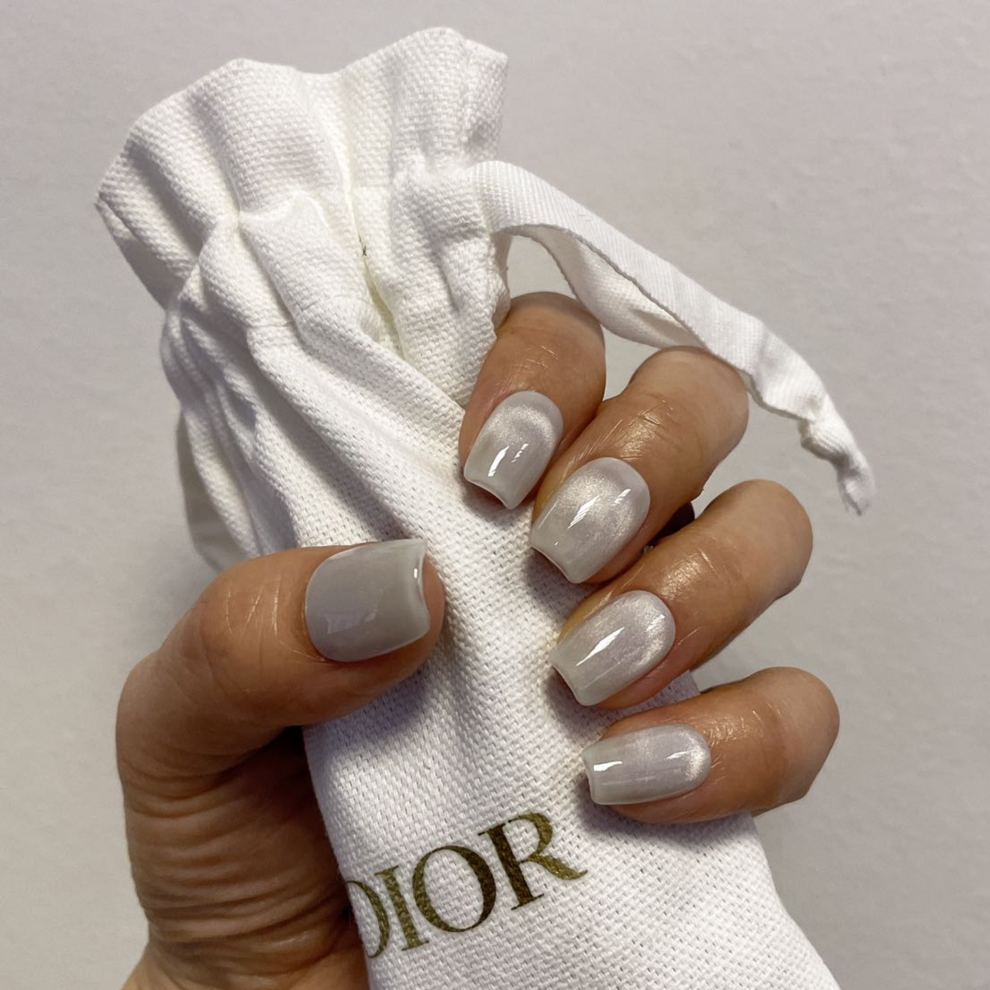 Short Coffin Pearl White