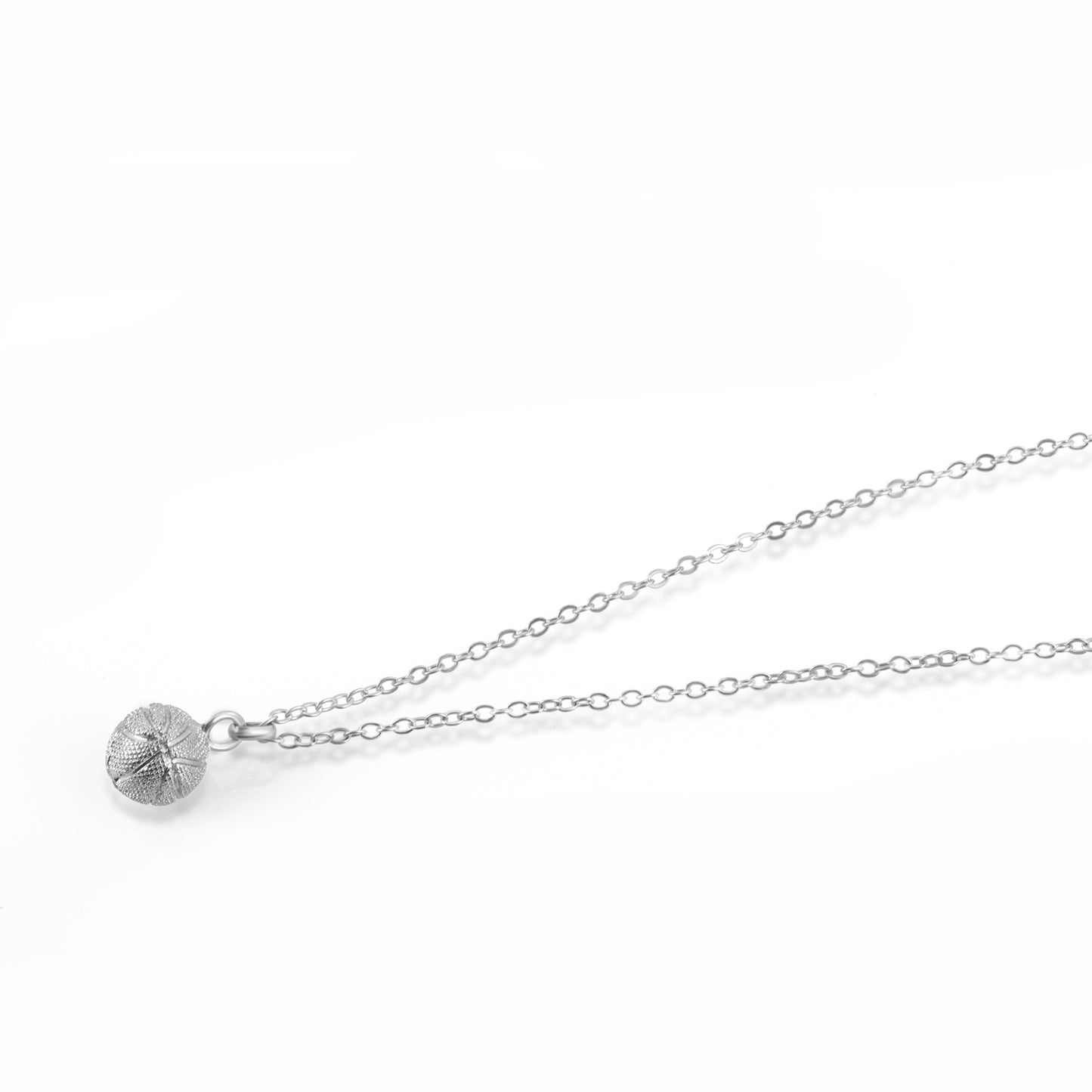 Glistening Sport basketball ball shaped Pendant – Gold Tone or Silver Tone