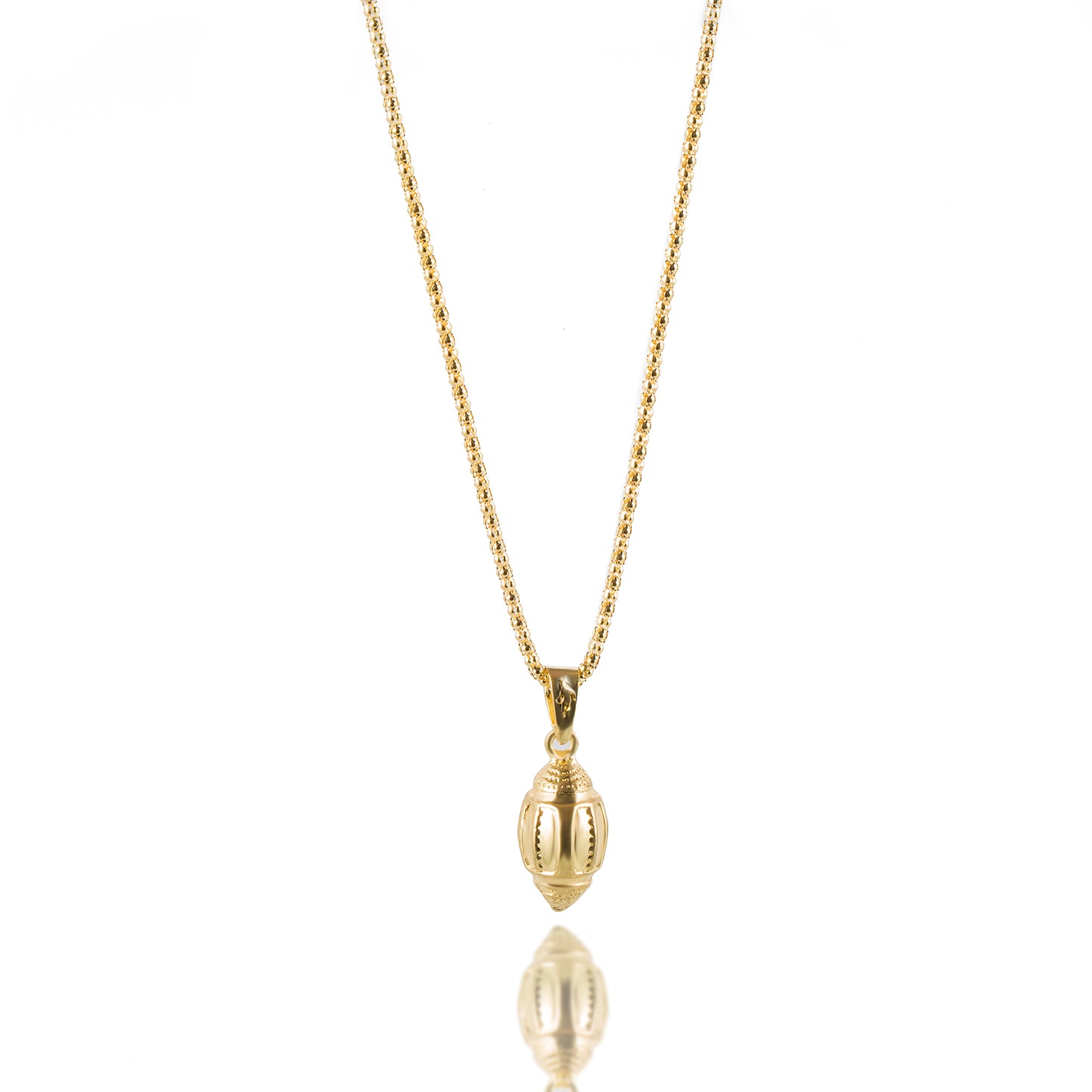 Gold Tone Sport Volleyball ball Long Necklace