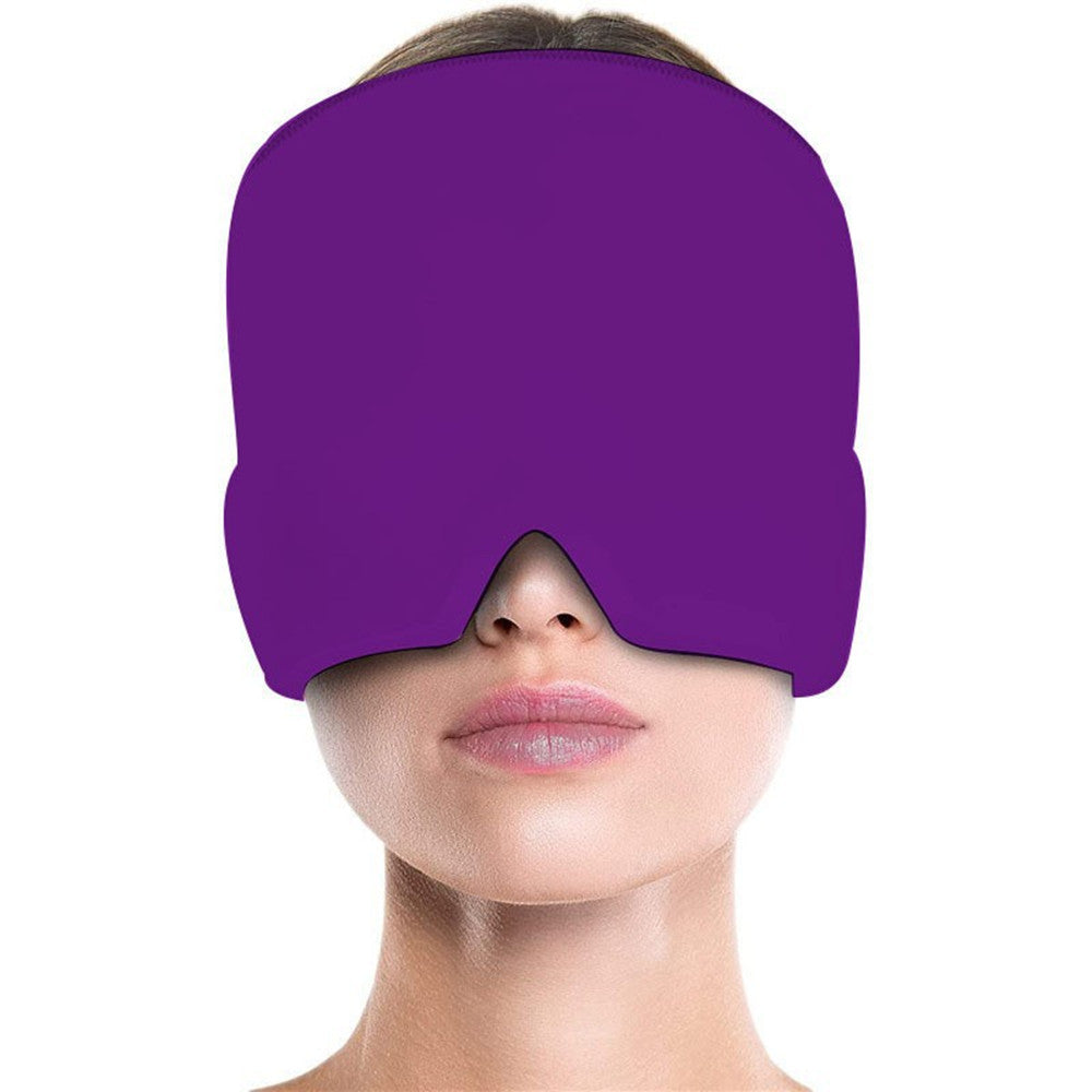 Reusable Double-Sided Gel Hot & Cold Therapy Headache Stress Relax Pain Relief Mask Cap