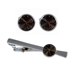 Men's Tie bar and cufflinks Gift Set Father's Day Gift Set