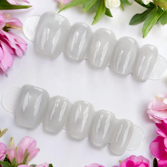 Short Coffin Pearl White