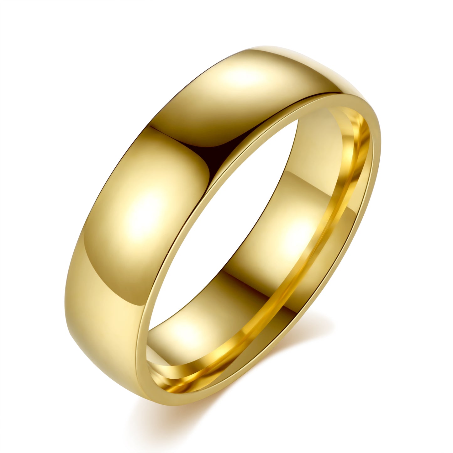 Men’s 24K Gold and Silver Plated Band Wedding Ring