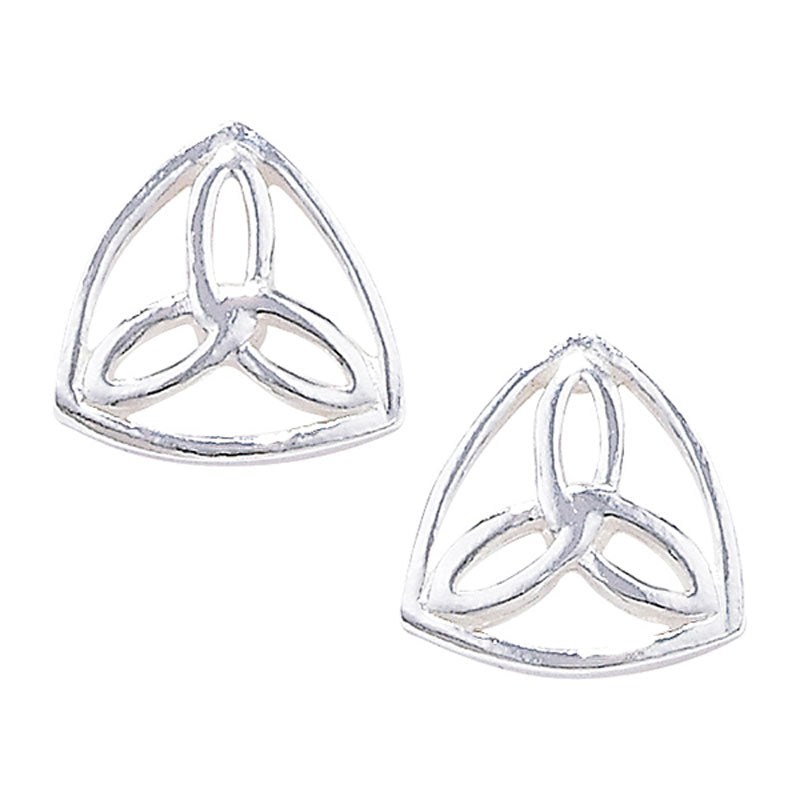 Sterling Silver Celtic 10mm x 10mm Stud Earrings