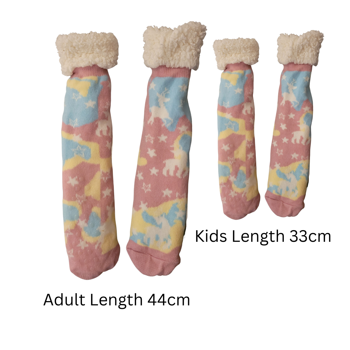 Oversized Reindeer Family Hoodies and Footsie Slipper Socks Set Keep Warm Blanket