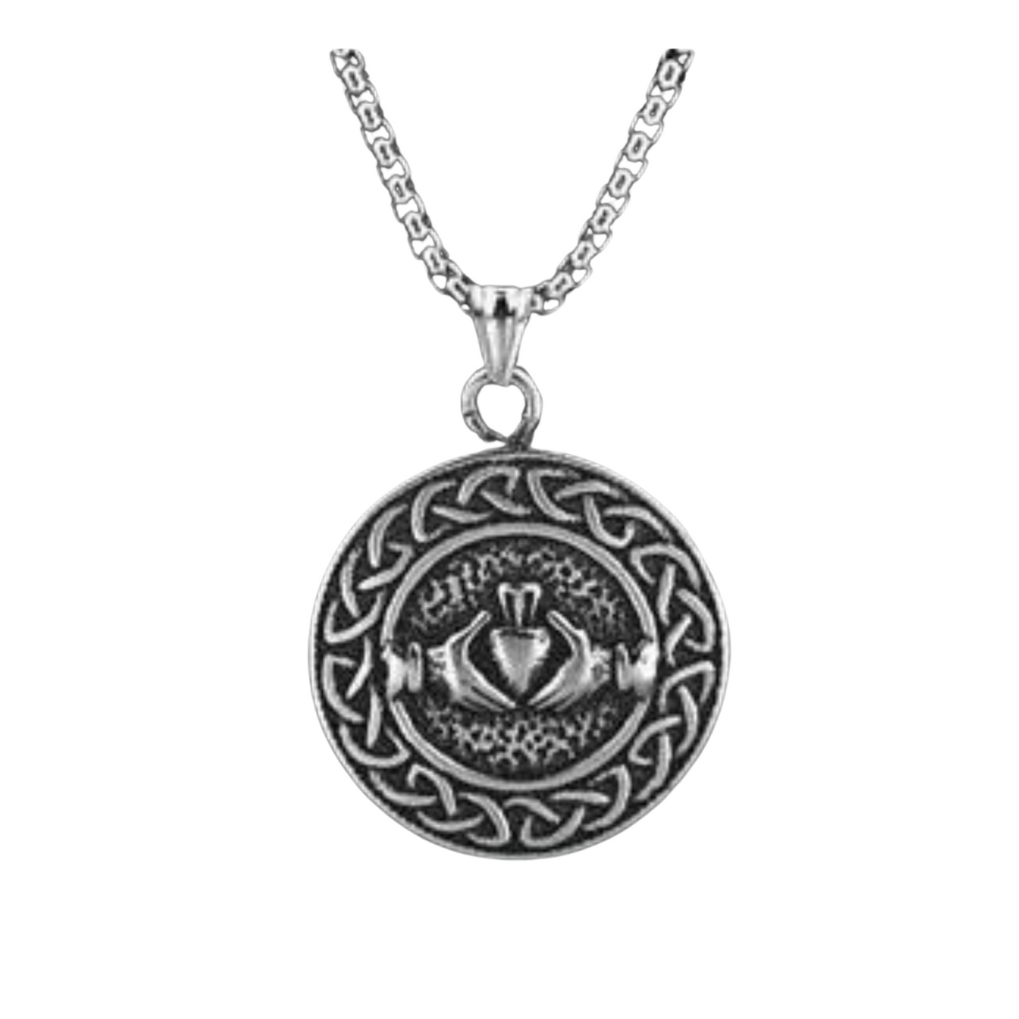 Men's Celtic Compass Wolf Goat Dragon Eagle Stainless Steel Pendant Necklaces