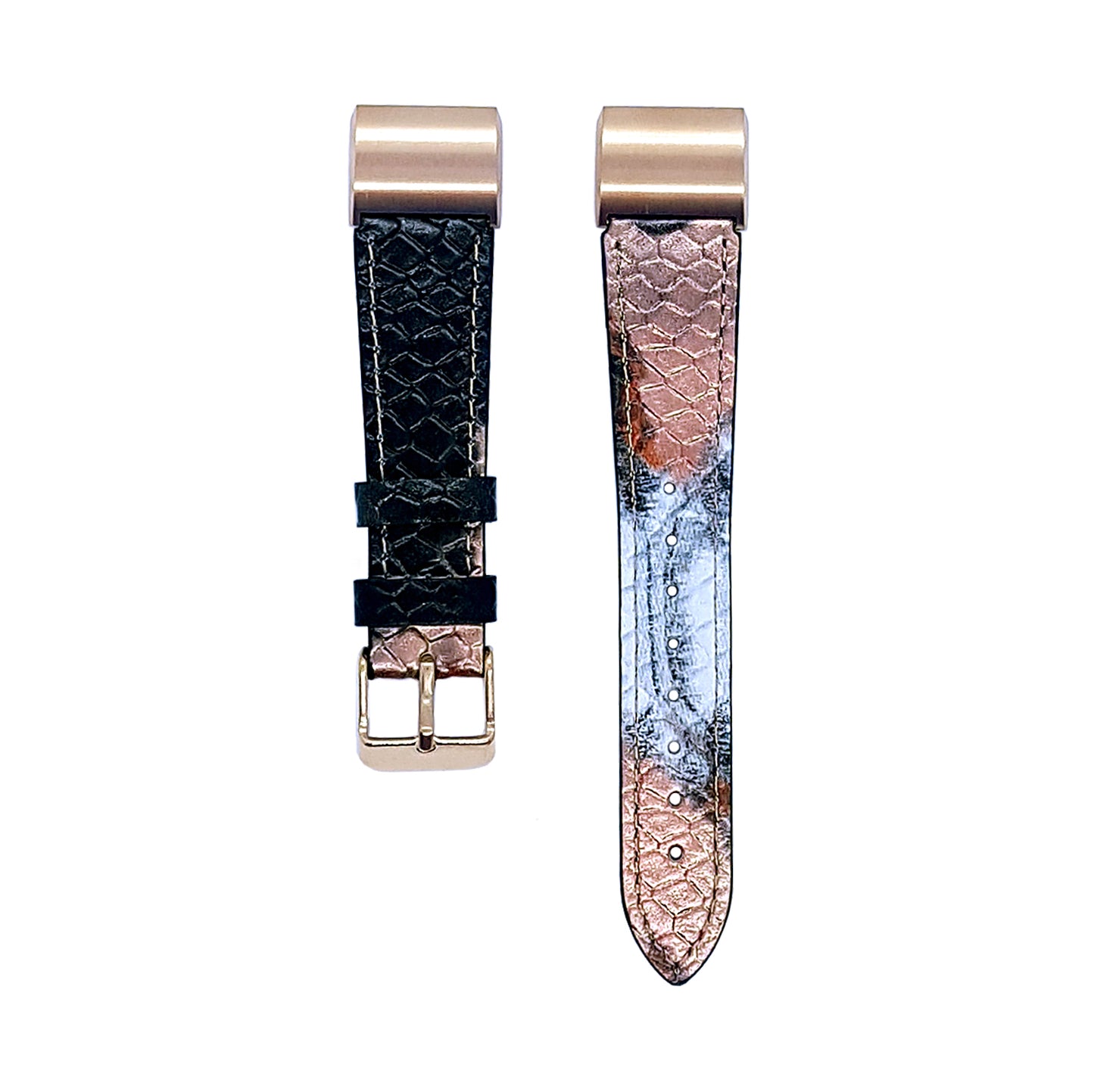 Fitbit Charge 2 Snake Skin Effect Leather Watch Strap