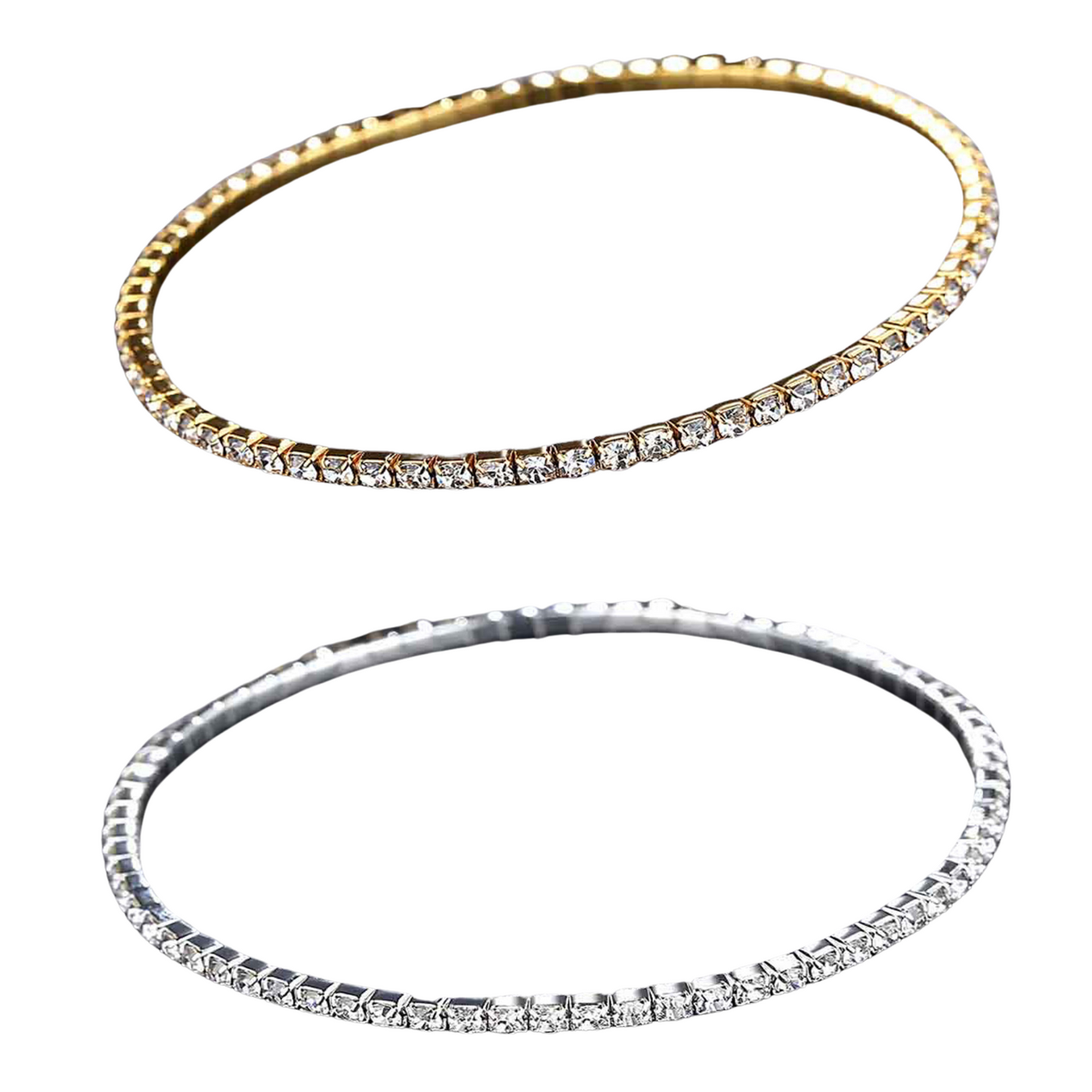 Sparkling Crystal Zirconia Anklets