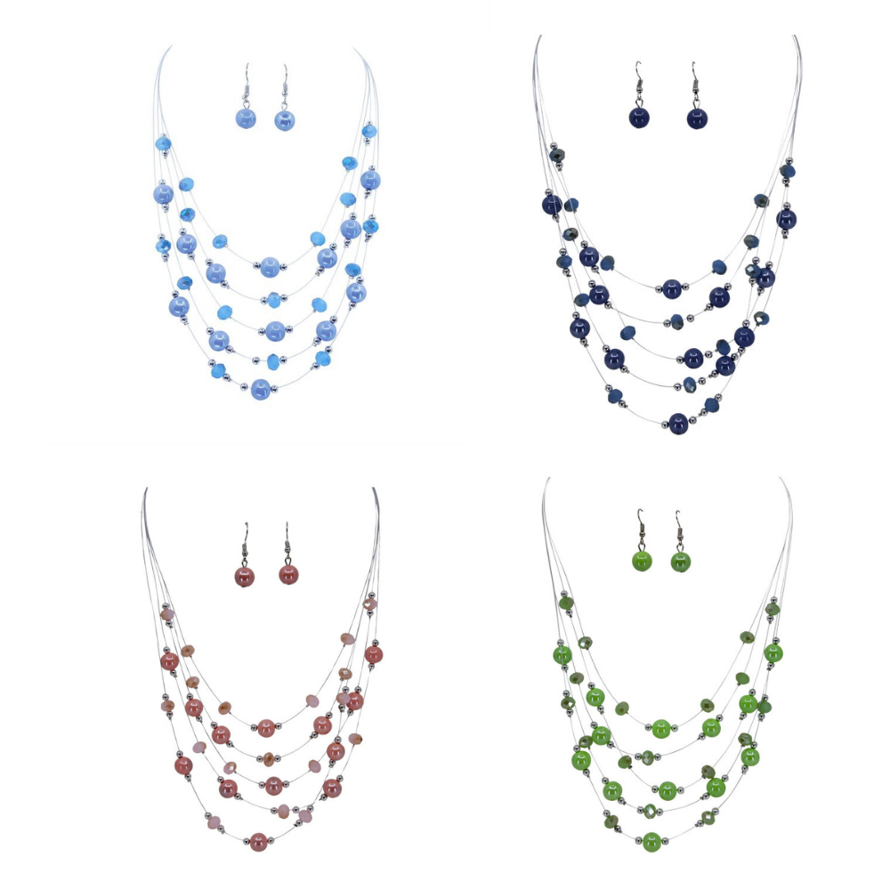 3pcs – Boho Jewellery Kaftan Tri-Set Bundle Summer Holiday UK size 8-16