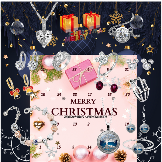 🎄 24 Days of Elegance: The Ultimate Christmas Advent Jewellery Set for Her 🎁