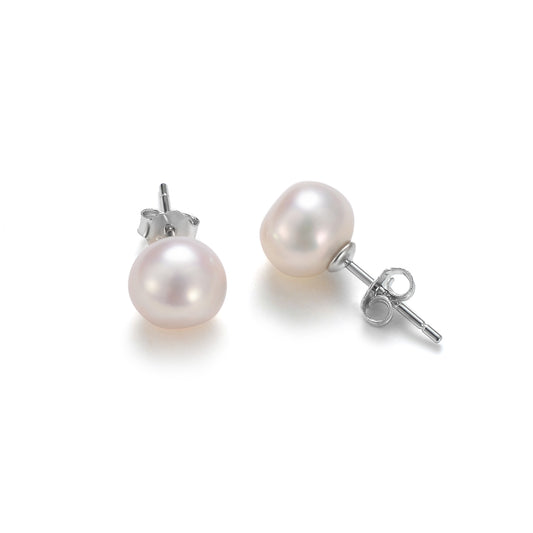 Pearl Crystal Pendant and Earrings Set