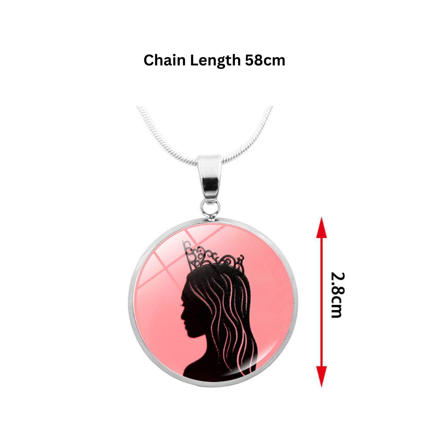 Wicked Witch Inspired Elphaba & Glinda Friendship Stainless Steel Long Necklace