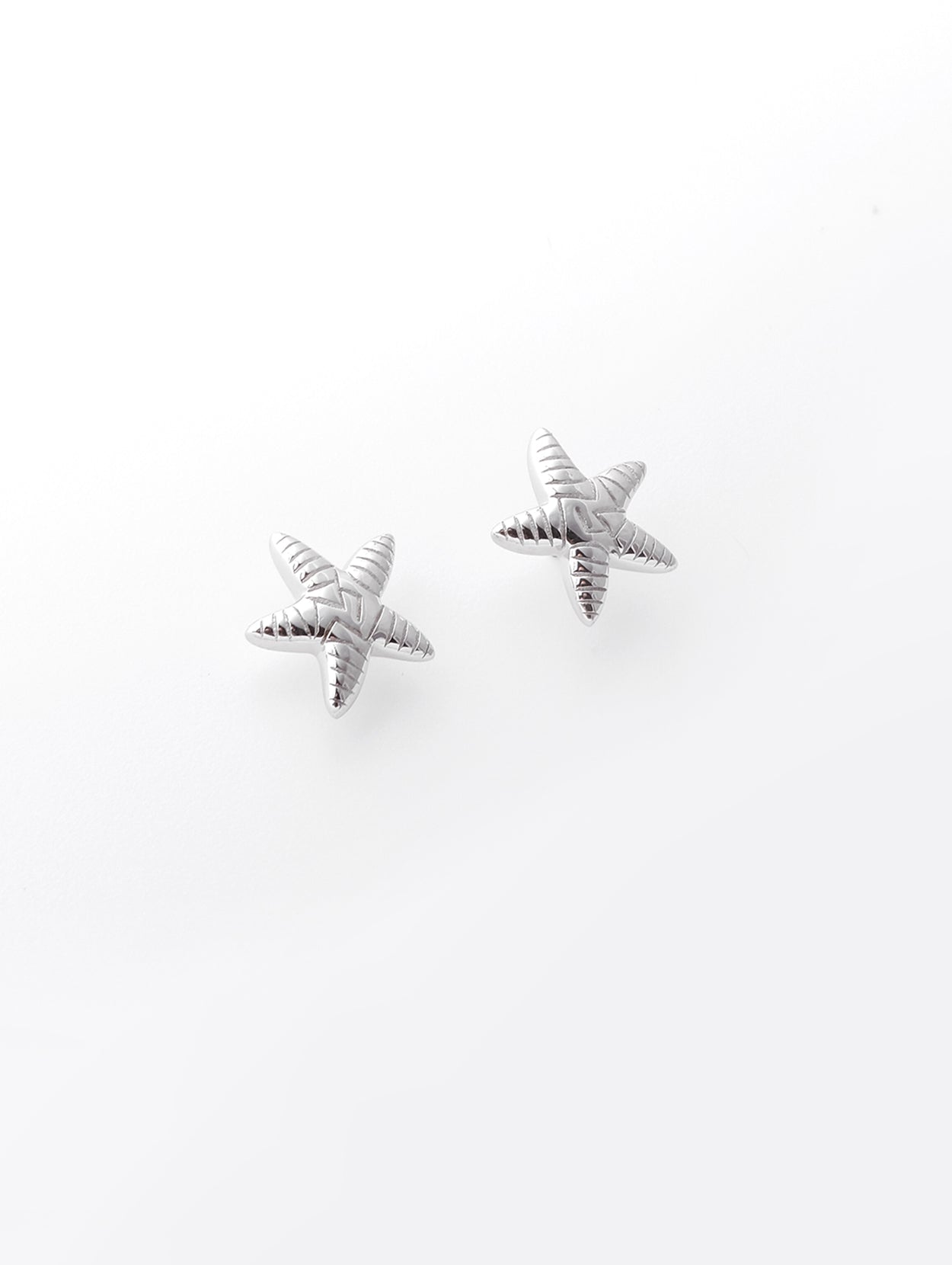 Sterling Silver Starfish Stud Earrings Solid S925 Hallmark