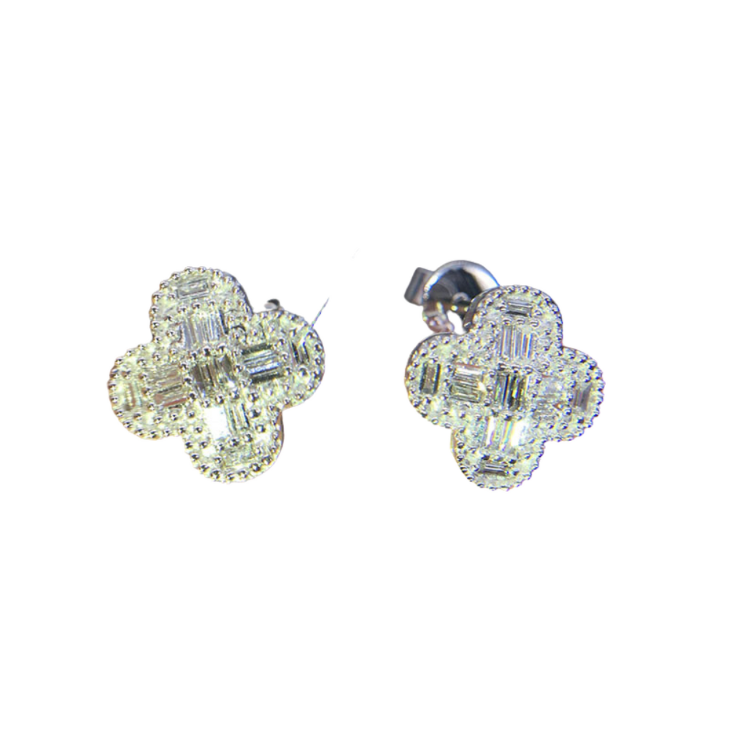 T-square design stud earrings