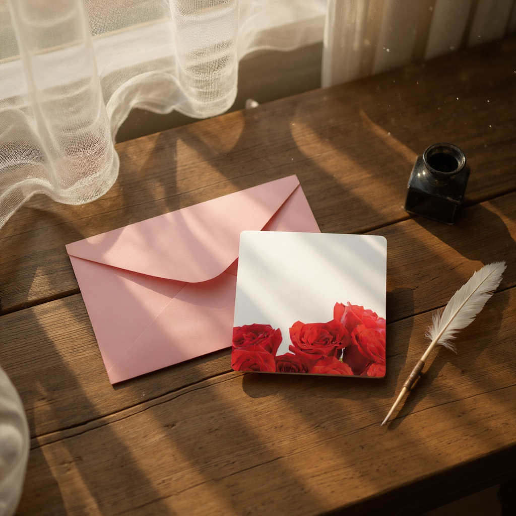 Card for Mother-Rose Card 80x80cm