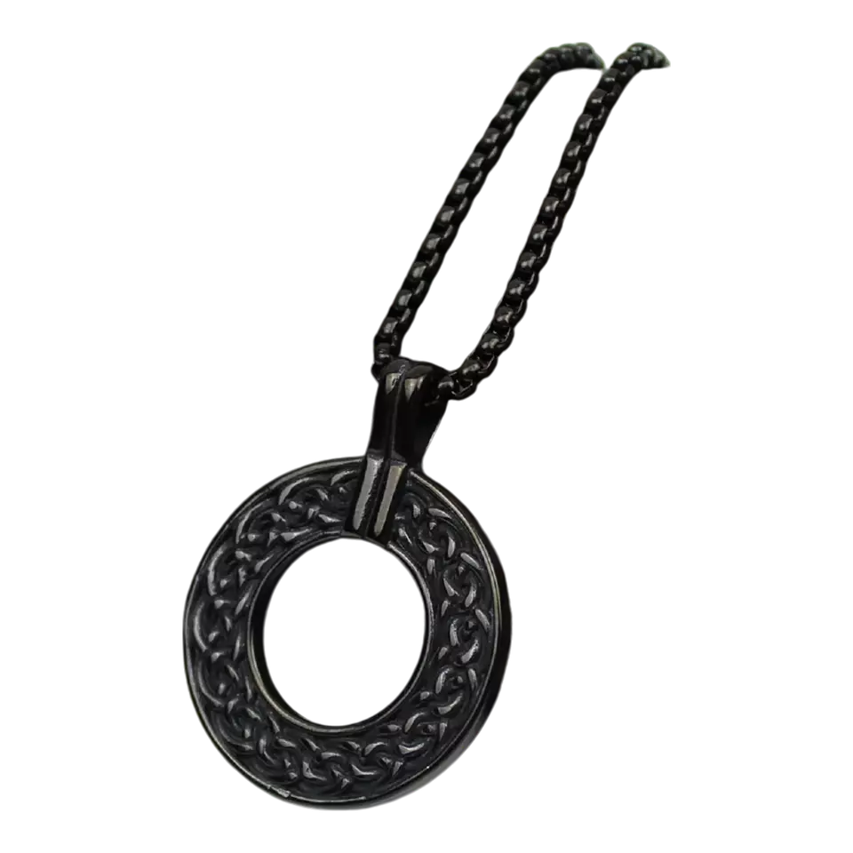 Men's Celtic Compass Wolf Goat Dragon Eagle Stainless Steel Pendant Necklaces